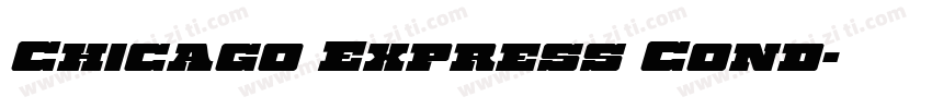 Chicago Express Cond字体转换